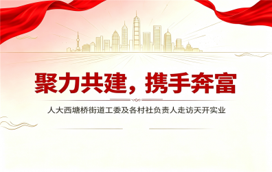 聚力共建，携手奔富 | 人大西塘桥街道工委及各村社负责人走访天开实业