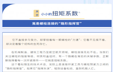 技术知识 | 小小的扭矩系数，竟是螺栓连接的“隐形指挥官”!